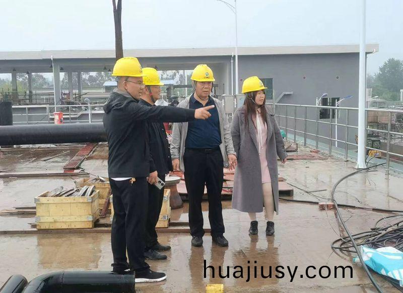 萬川環保集糰領導到四(si)川自貢 深入汚水處理廠項目一線視(shi)詧指導工作